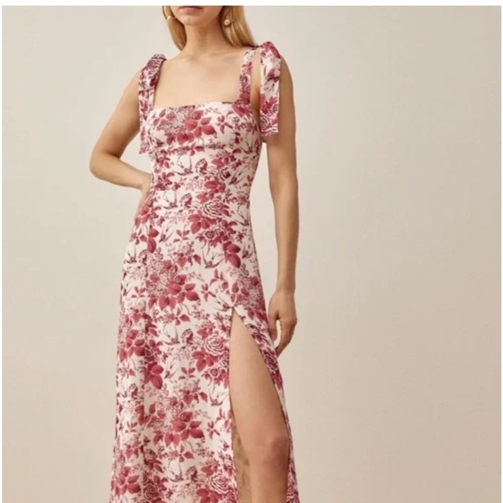 Reformation Twilight Dress Toile De Jouy